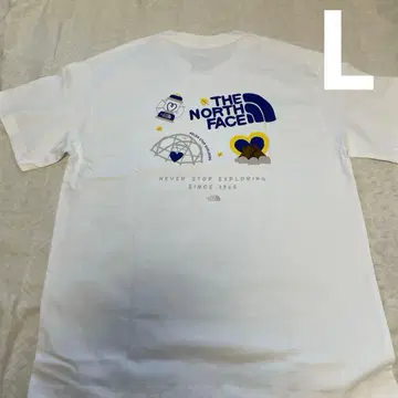 택 포함 미사용 새상품 THE NORTH FACE 화이트 T셔츠 L