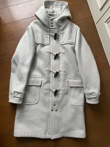 SCYE BASICS 라이트 그레이 더플 코트 사이즈 40