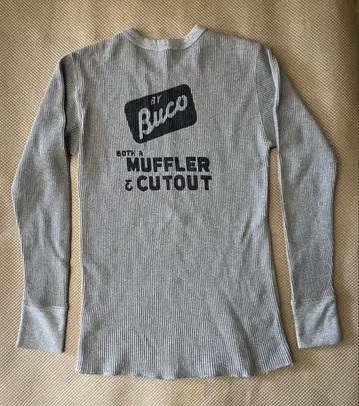 [ BUCO 새상품급 ] 리얼 맥코이 부코 백 프린트 써멀 셔츠