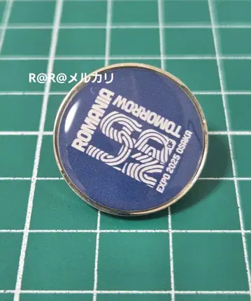 만박 루마니아관 핀 배지 루마니아 파빌리온 블루