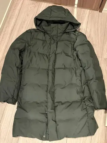 UNIQLO 심리스 다운 코트 M 카키