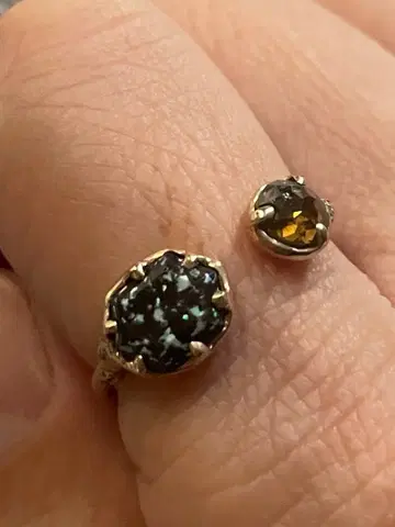 다이아 오팔 반지