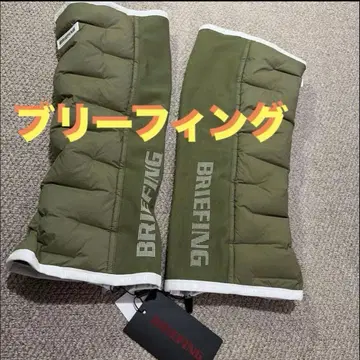 미사용 새상품 택 포함 브리핑 하이브리드 다운 레그 워머 카키