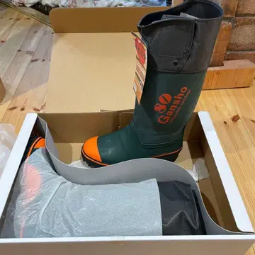 암초 스파이크 부착 장화 80NS 장화 26.0cm 그린/오렌지