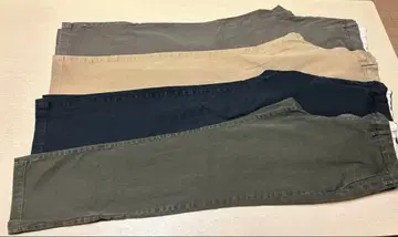 MUJI 가로 세로 스트레치 치노 슬림 팬츠 4개 세트