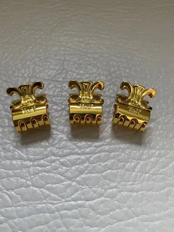 셀린 골드 헤어 클립 3개 세트