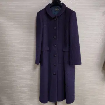 FABRICE 퍼플 롱 코트