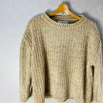 URBAN RESEARCH 베이지 크루넥 스웨터