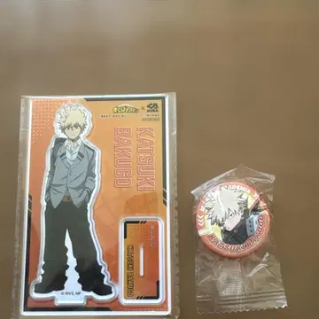 바쿠고 카츠키 아크릴 스탠드와 캔뱃지 세트