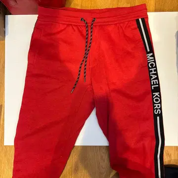 MICHAEL KORS 레드 스웨트 팬츠 M