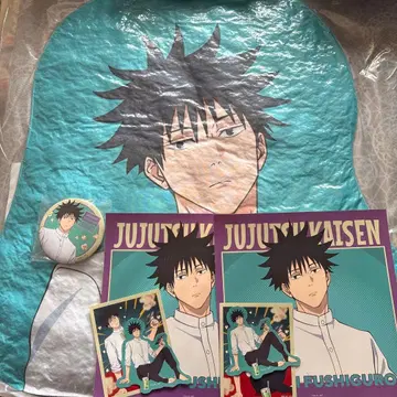 주술회전 후시구로 메구미 세가 럭키 쿠지 캔뱃지 쿠션 스티커