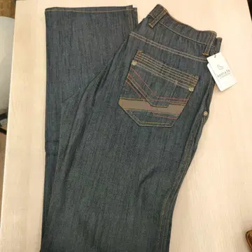 Santafe 다크 데님 면 레이온 팬츠 48