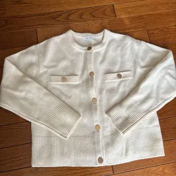 PLST 엑스트라 파인 메리노 미들 게이지 울 크루 가디건 사이즈 S