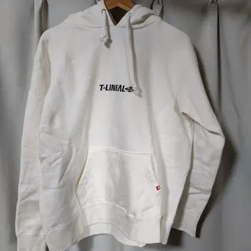 T-LINEAL 화이트 후드티