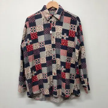 [ 유로 구제 의류 ] 80s 유로 디자인 올 패턴 플란넬 셔츠