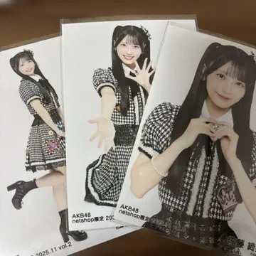 AKB48 넷샵 한정판 2025.11 vol.2 3장 세트 사토 키라리
