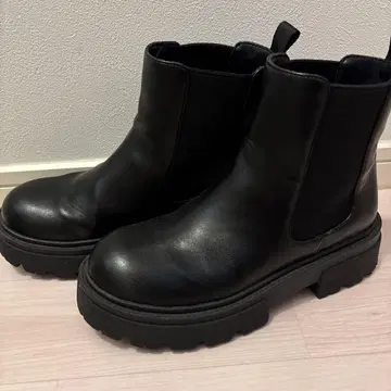 LEPSIM 블랙 사이드 고어 부츠 M