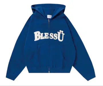 BlessU 파랑 M 후드티 새상품 사이즈M