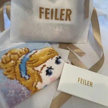 새상품 미사용품 한정판 FEILER 신데렐라 손수건
