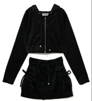 bubbles 벨벳 후드티 셋업 M 사이즈