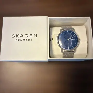 SKAGEN SKW6690 블루 메쉬 시계