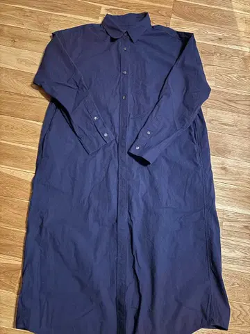 네이비 롱셔츠 긴팔 프론트 오픈