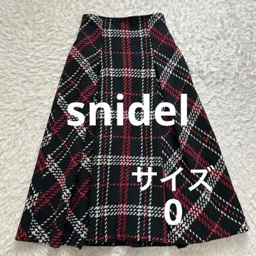 snidel 로빙 체크 스커트