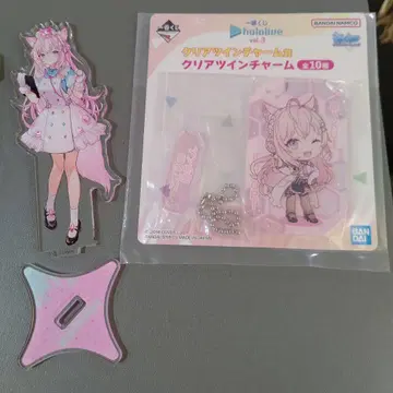 하쿠이 코요리 아크릴 스탠드 키링 2점 세트