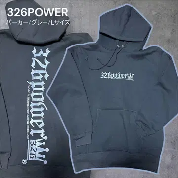 326POWER 후드티 그레이 L 사이즈