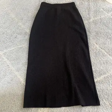 Right-on 블랙 타이트 롱 스커트