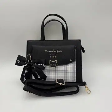 미사용 새상품 고양이 모티브 2way 백