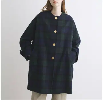 트래디셔널 웨더웨어 마르톤 블랙워치 노카라 코트