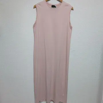 ATON 슬리브리스 롱 원피스 02 핑크