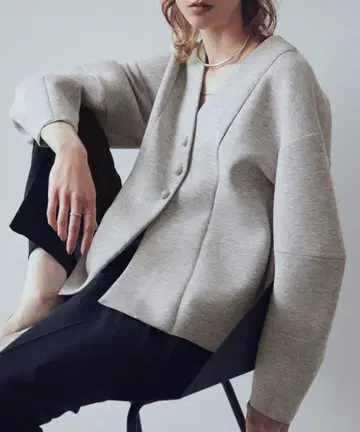 ADAM ET ROPE' 페플럼 던보루 가디건