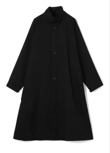 CABAN 울 개버딘 스탠드 카라 코트