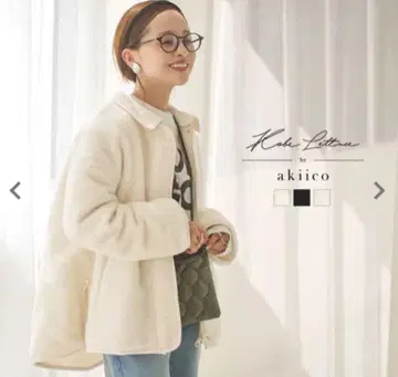 새상품급 고베 레터스 다나카 아키코 씨 보아 자켓 M 사이즈