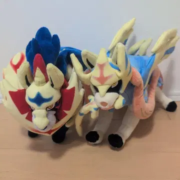 포켓몬 자시안 자마젠타 봉제 인형 2체 세트