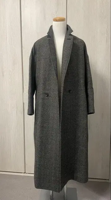 [ 저널 스탠다드 럭스 ] 그레이 더블 버튼 체스터 코트