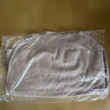 핑크 하이넥 니트 스웨터 (캐시미어 100%)