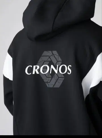 새상품! 택 포함! CRONOS 후드 부착 맨투맨 블랙/화이트