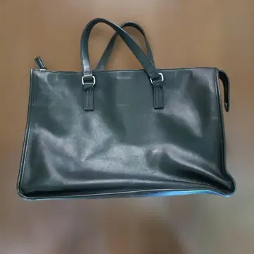 SONES SADDLE 블랙 가죽 비즈니스 백