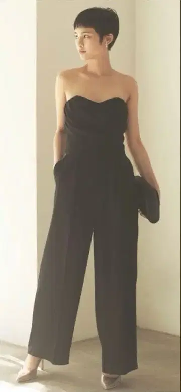 크로스 베어 팬츠 드레스