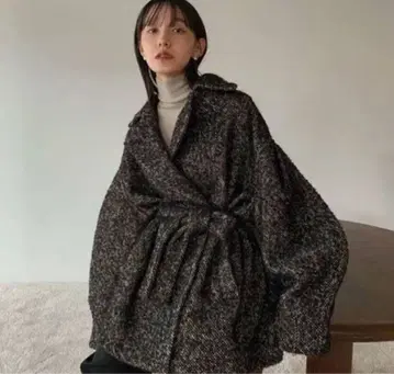 CLANE MIX LOOP TWEED BOX COAT 클라네 코트 1