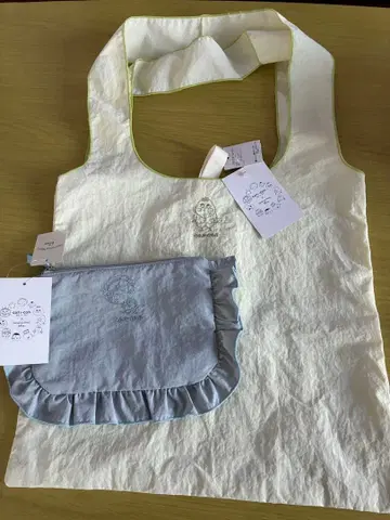 코지코지 SM2 에코백과 스카이블루 파우치 세트