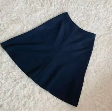 피노레 PINORE 깔끔한 A라인 플레어 스커트 네이비 40 L