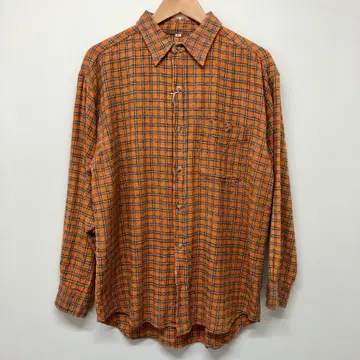 [ 유로 구제 의류 ] 90s 체크 플란넬 셔츠 머스타드