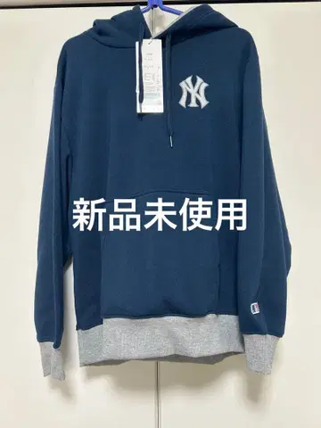 MLB 공식 뉴욕 양키스 후드티 M 네이비