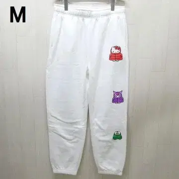 에어로포스텔 헬로 키티&프렌즈 스웨트 팬츠 M 화이트