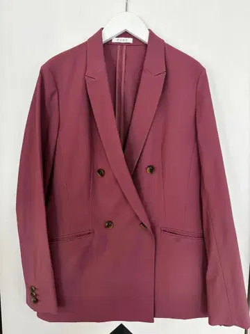 PLST 안감 없는 자켓 핑크 퍼플 L