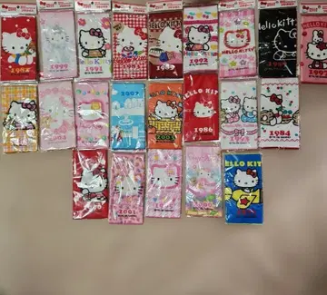 헬로키티 푸치 타월 35주년 기념 22개 세트 미개봉품 레어